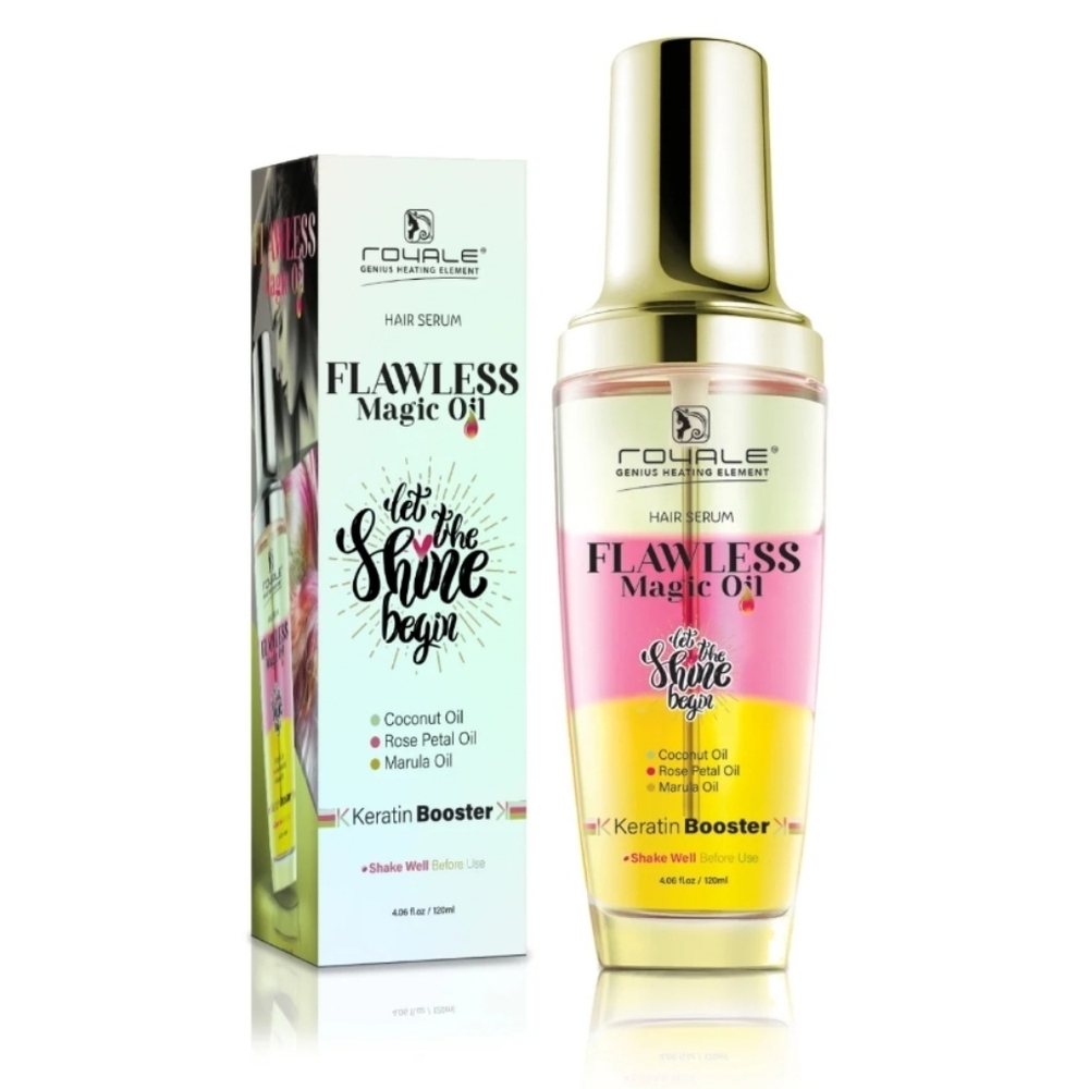 Royale Flawless Magic Oil Ketatin Booster Hair Serum 120ml New Sealed Box